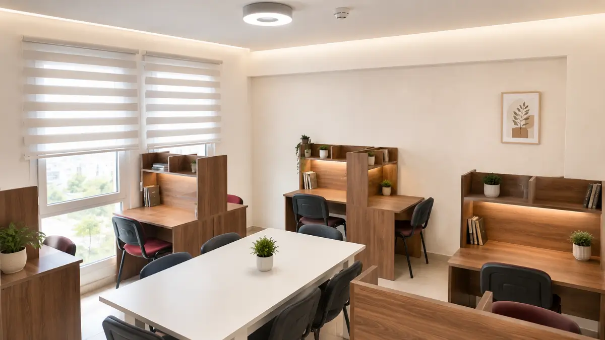 Egem Premium Kız Öğrenci Yurtları çalışma odası